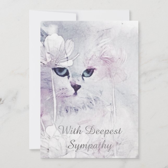 Kat Sympathy Card Kort (Framsida)