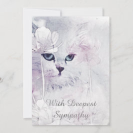Kat Sympathy Card Kort