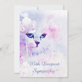 Kat Sympathy Card Kort