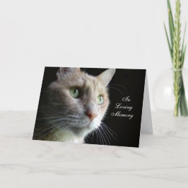 Kat Sympathy Card Kort
