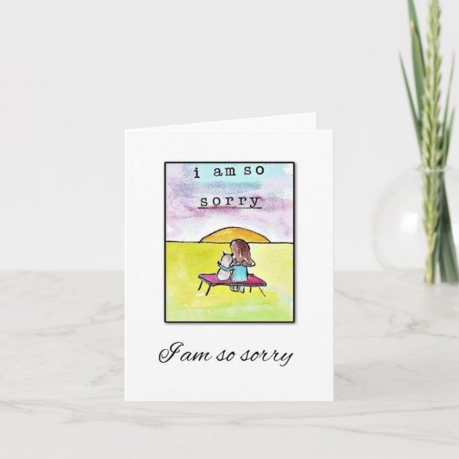 Kat Sympathy Card Kort (Framsida)