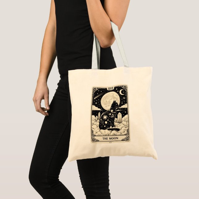 Kat Tarot-kort, Måne-grafik Tygkasse (Framsida (produkt))