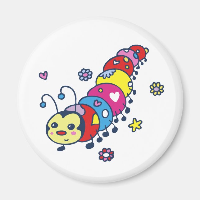 Kat the Caterpelare Magnet (Framsidan)