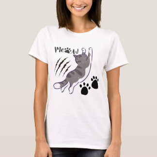 Kat-tidrutekrepor och Meow T Shirt