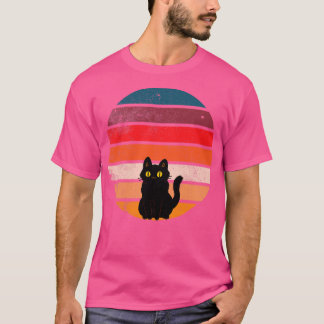 Kat Tittar vid solnedgång 4 T Shirt