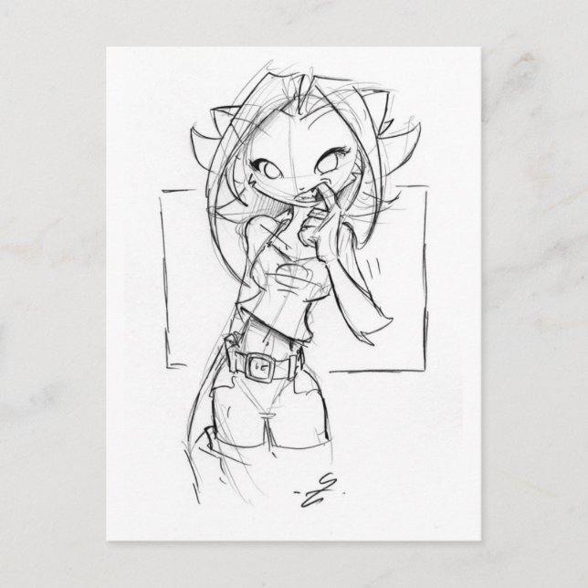 Kat Tooth Plocka Vykort (Framsida)