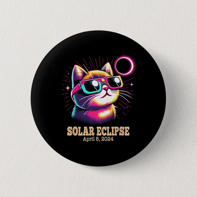Kat Total Solar Eclipse April 8 Knapp (Framsida)