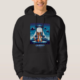 Kat UFO Selfie: Pixel Art #3 Hoodie