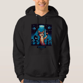 Kat UFO Selfie: Pixel Art #5 Hoodie