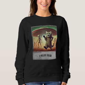 Kat UFO Selfie: Skrämt Kattunge (Woman hoodie) #01 T Shirt