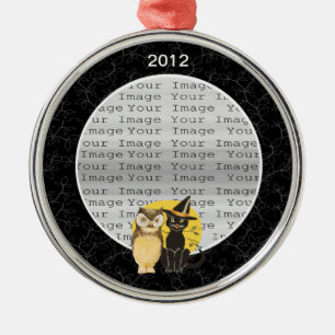 Kat & Uggla Halloween Bröllop Ornament