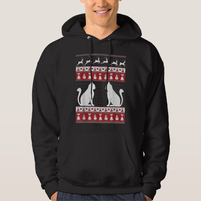 Kat Ugly jul Sweater Julafton Hoodie (Framsida)
