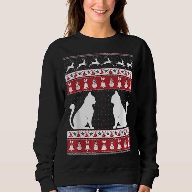 Kat Ugly jul Sweater Julafton T Shirt (Framsida)