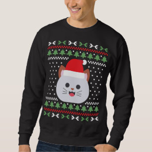 Kat Ugly jul Sweater Lång Ärmad Tröja