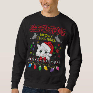 Kat Ugly jul Sweater Lång Ärmad Tröja
