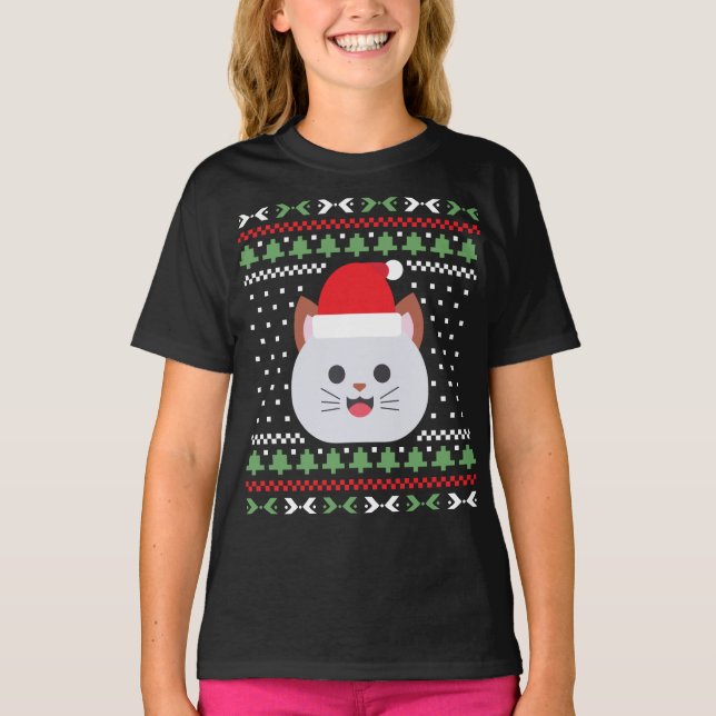 Kat Ugly jul Sweater T Shirt (Framsida)