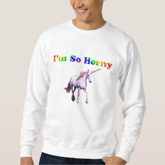 Kåt Unicorn Lång Ärmad Tröja
