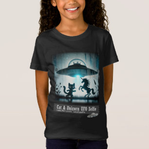 Kat & Unicorn UFO Selfie: Alien Frakt (killingar) T Shirt