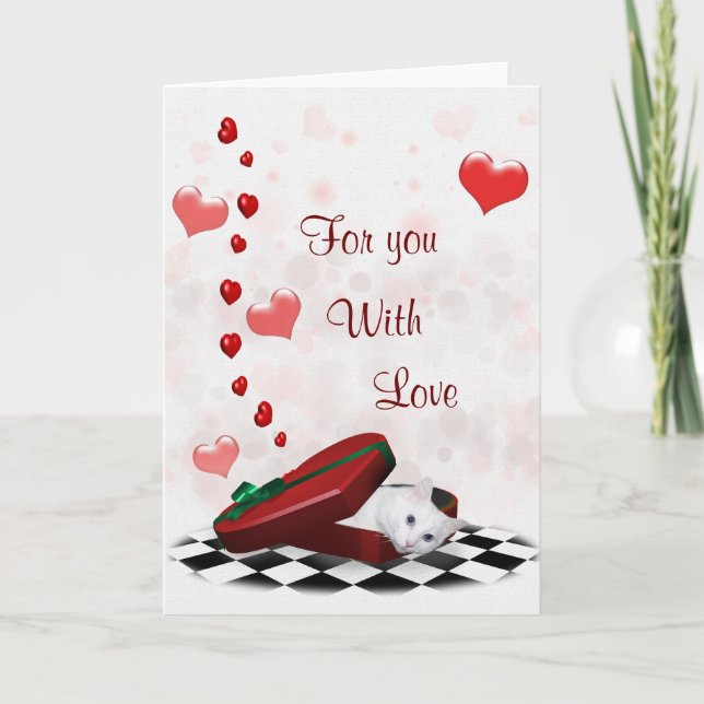 Kat Valentine box Helgkort (Framsida)