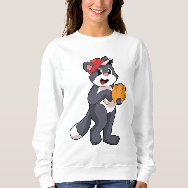 Kat vid Baseball med baskiska handskar.PNG T Shirt (Framsida)