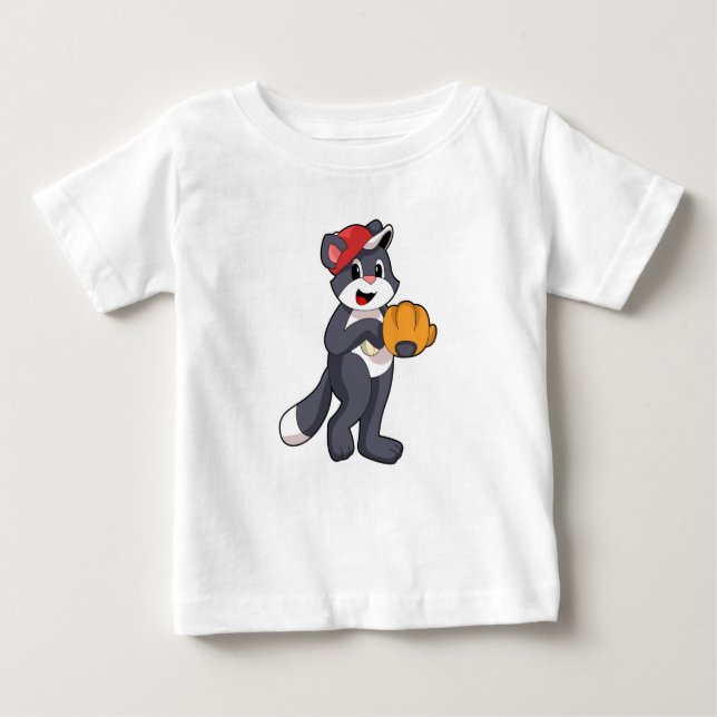 Kat vid Baseball med baskiska handskar.PNG T Shirt (Framsida)