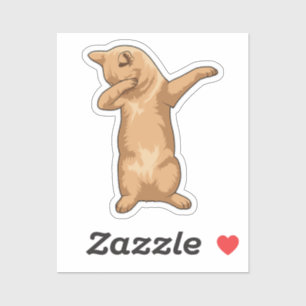 Kat vid Hip hop Dance Dab Klistermärken