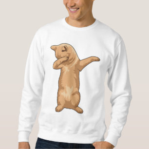 Kat vid Hip hop Dance Dab Lång Ärmad Tröja