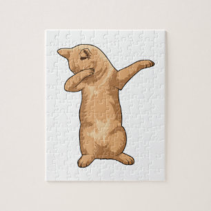 Kat vid Hip hop Dance Dab Pussel