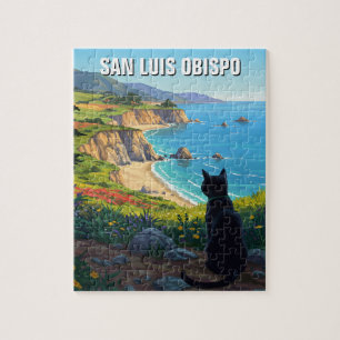 Kat vid San Luis Obispo California Central Kusten Pussel