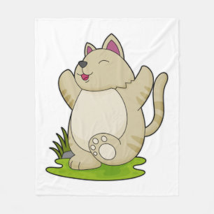 Kat vid Yoga Fleecefilt