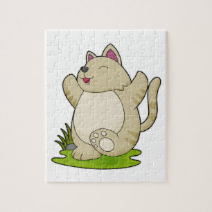 Kat vid Yoga Pussel