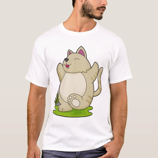 Kat vid Yoga T Shirt (Framsida)