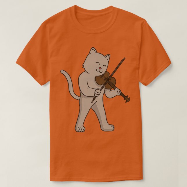 Kat violin-presentinstrument t shirt (Design framsida)