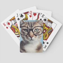 Kat Wearing Glass Casinokort