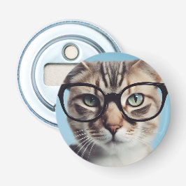 Kat Wearing Glass Flasköppnare