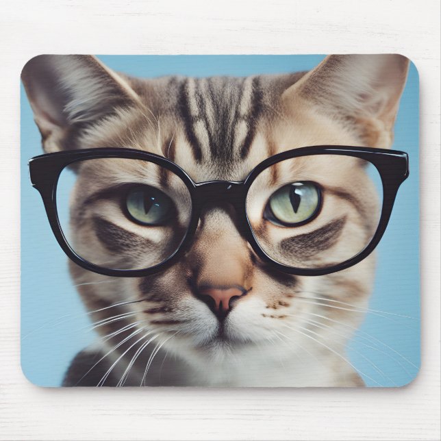 Kat Wearing Glass Musmatta (Framsidan)
