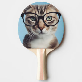 Kat Wearing Glass Pingisracket