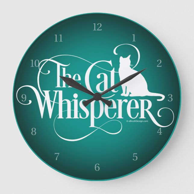 Kat Whisperer Stor Klocka (Framsida)