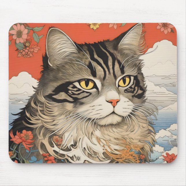 Kat Woodblock Musmatta (Framsidan)