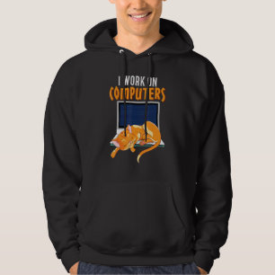 Kat Work on Computer Science Coder Programmer Hoodie
