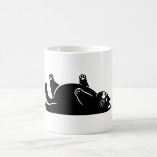 *Kat Yoga #6 Digital Art Kaffemugg