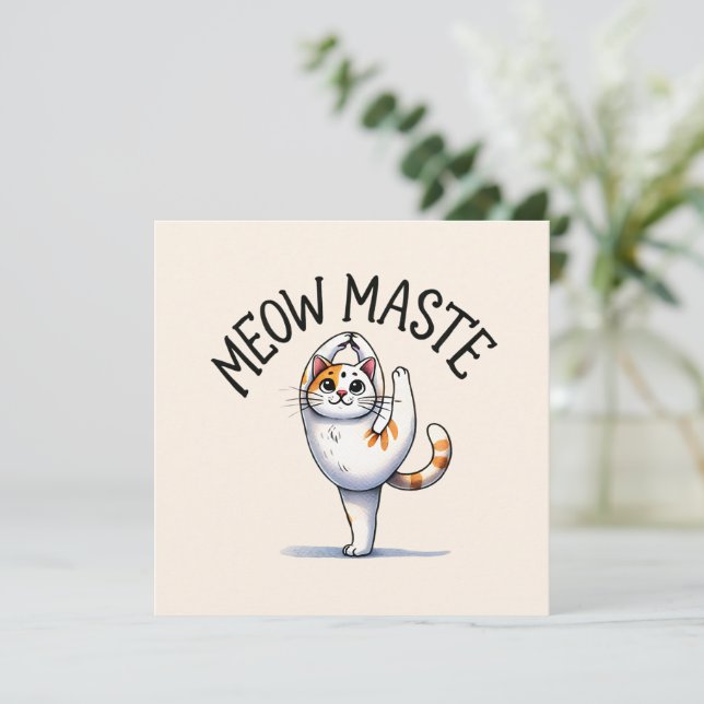Kat Yoga Pose - Meow Maste (Stående Fram)