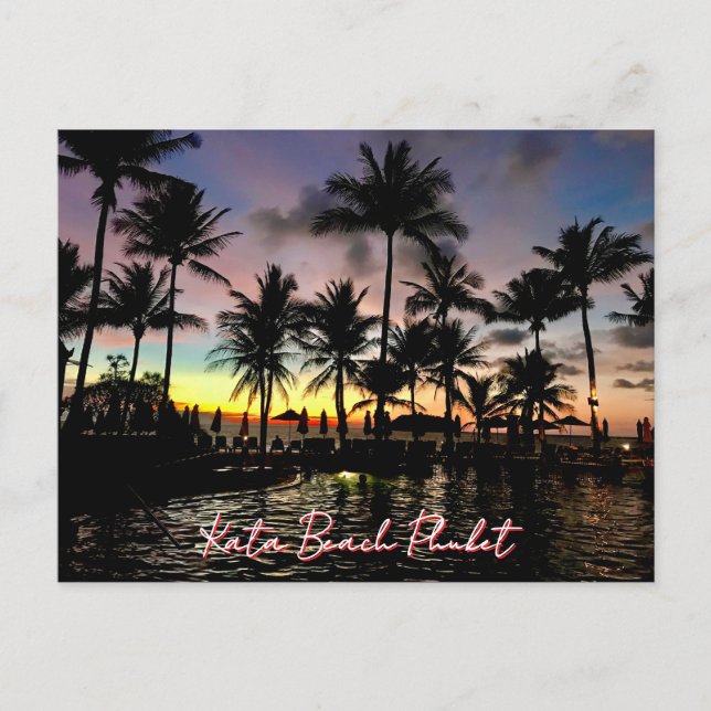 Kata Beach, Phuket, Thailand Vykort (Framsida)