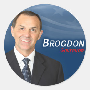 Kåta Brogdon klistermärkear Runt Klistermärke