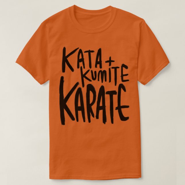 Kata Kumite Karate T Shirt (Design framsida)