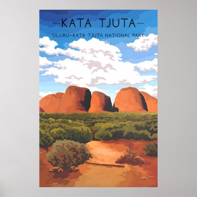 Kata Tjuta - Uluru Kata Tjuta Nationalpark Poster (Framsidan)