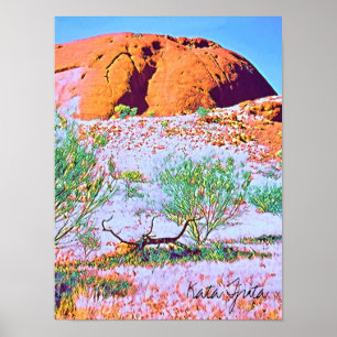 Kata Tunt The Olgas Central Australia Poster