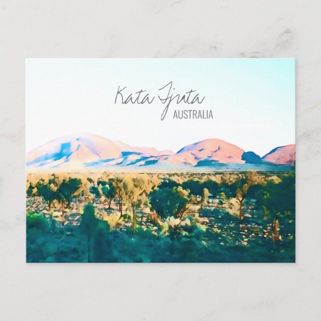 Kata Tunt The Olgas Central Australia Vykort (Framsida)