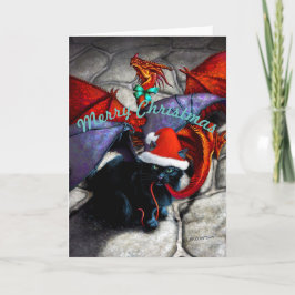 Katabat som dragts i julhälsningskort helgkort