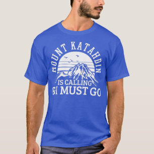 Katahdin-berget Hiking Rockklättring T Shirt